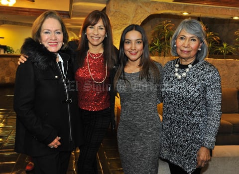 11032018 ENTRE AMIGAS.  Lupita con Brenda, Sandra y July en su fiesta de cumpleaños.