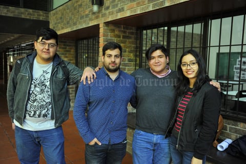 18032018 COMPAñEROS.  Juan Carlos, René, Alan y Camila.