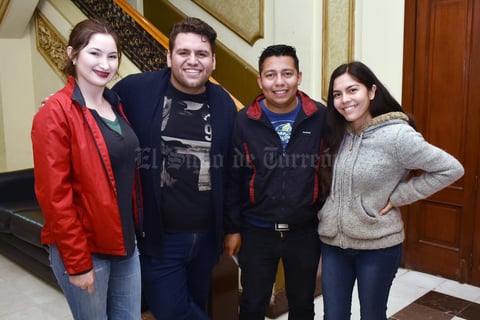 27032018 EN EL TEATRO.  Prisma, Gerardo, Lalo y Marypaz.