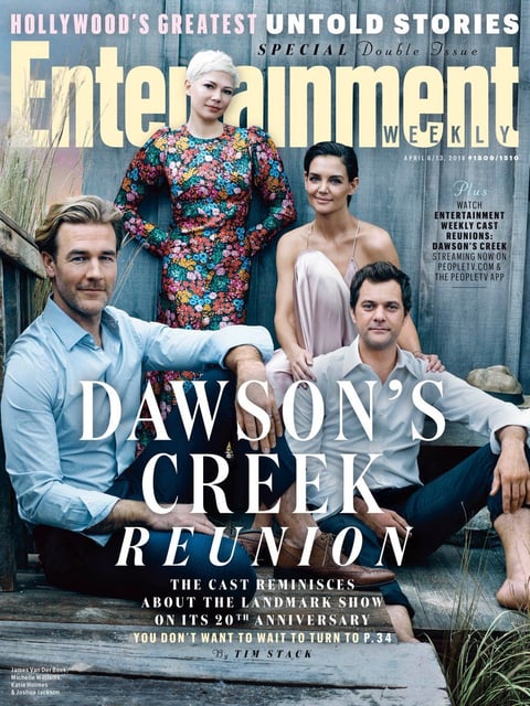 Fue gracias a la revista Entertainment Weekly que Katie Holmes, de 39 años, Michelle Williams, de 37, James Van Der Beek, de 41, y Joshua Jackson, de 39, protagonistas del proyecto, se reunieron públicamente por primera vez tras el final el show en 2003.