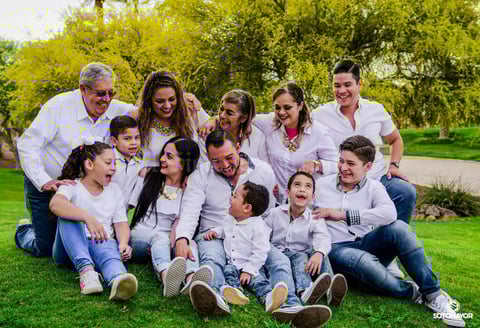 01042018 Vicente, 'Chato', Andrea, Gloria, 'Chata', Diego, Blanca, Manuel, Leo, Angie, Matías y Jorgito.