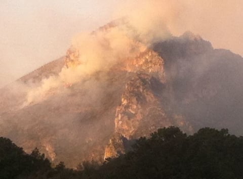 Autoridades que conforman el Comité de Incendios Forestales acudieron al lugar.