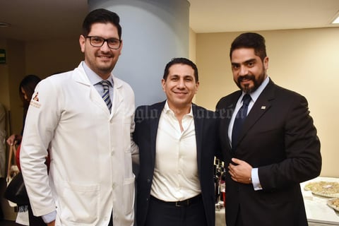 09042018 EN RECIENTE EVENTO.  Gustavo Rodríguez, Alfonso Cambero y Ernesto Reyes.
