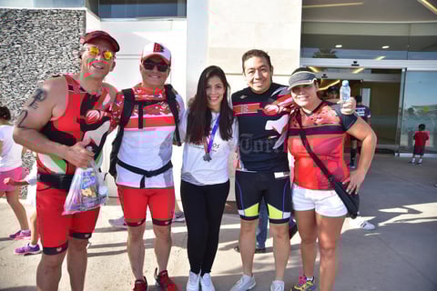 11042018 DEPORTISTAS.  Memo, Miguel, Ana, Jorge y Claudia.