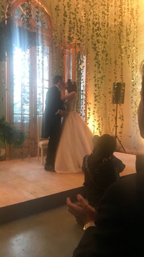 En redes sociales, Sofía compartió imágenes de la boda.