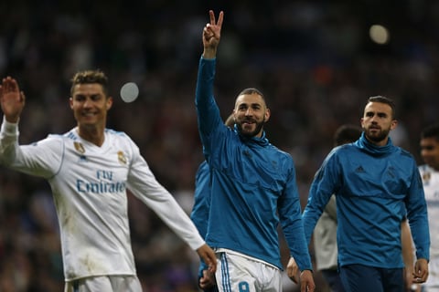 La felicidad en los jugadores merengues fue evidente tras el silbatazo final.