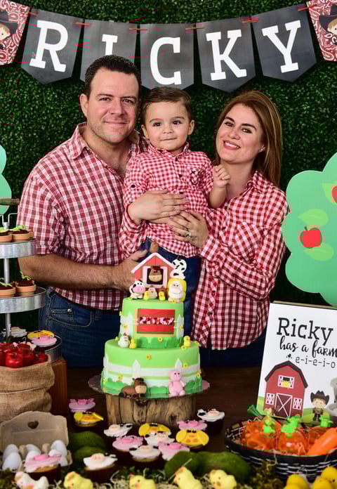 Con sus papas