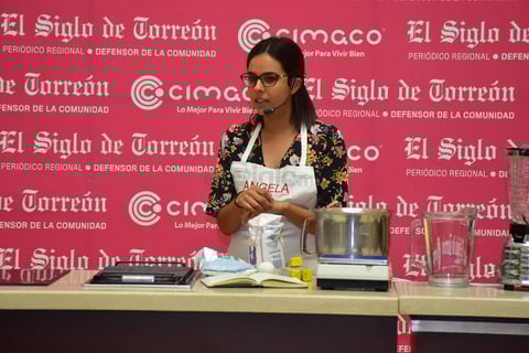 Ángela Aranda de Masterchef México dio una master class de cocina.