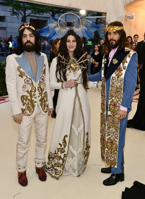 Alessandro Michele, Lana Del Rey y Jared Leto.