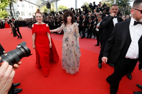 La actriz estadounidense Julianne Moore y la actriz francesa Isabelle Adjani.