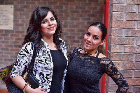 15052018 EN LA IBERO.  Cynthia y Lucero.