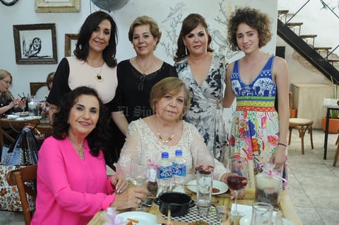 Claudia de Mijares  Gloria de Iparrea  Margarita Galindo  Mayte Kawas  Cristina de Kawas y Dely de Sleiman