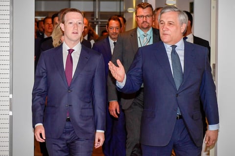 La intervención de Zuckerberg en la Eurocámara se produce sólo unos días antes de que entre en vigor en la UE la nueva Regulación General de Protección de Datos (GDPR).