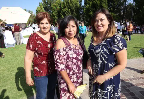 Maricela Granados, Marisol Alonso y Tania Vizcarra.