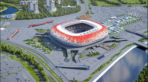 Mordovia Arena. 44,149 espectadores.