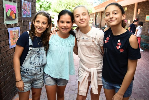 05062018 Sofía Bustos, Ana Carmen Pérez, Paulina González y Rania Rullán.