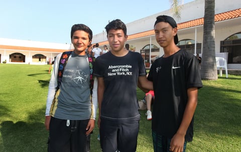 Jesús Ignacio Hidalgo, Axel Martínez y Santiago Roldán.