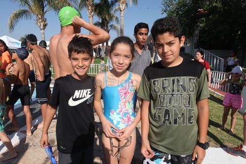 Leonardo, Laurencia y Mauricio Rodríguez.
