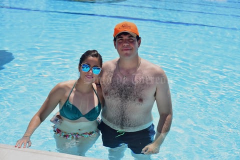 20062018 EN EL CLUB.  Scarlett y José Antonio.