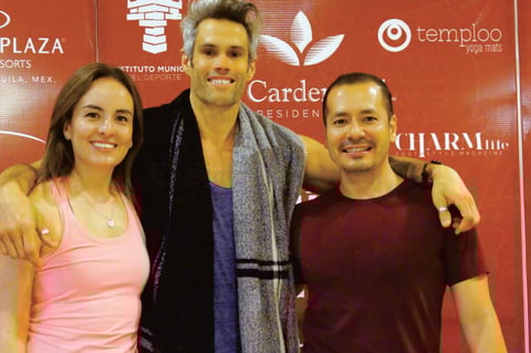 24062018 YOGA NAMASTE FEST.  María Rincón, Sean Phelps y Joselo Orozco.