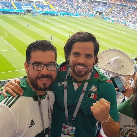 24062018 APOYAN A MéXICO.  Mauricio Guizar y Josué Mascorro.