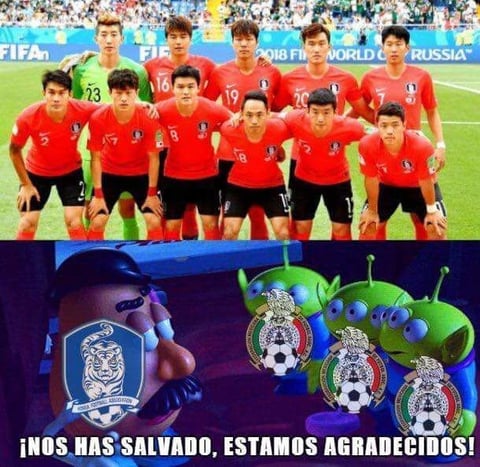 Con memes, México le agradece a Corea del Sur