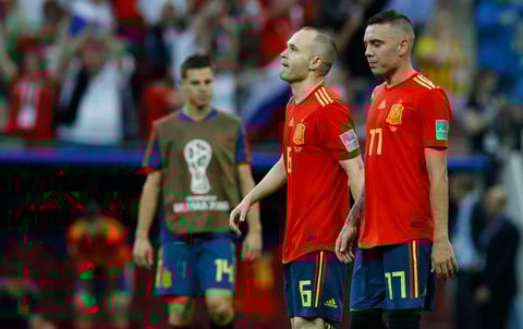 Iniesta jugó su último partido internacional por España.