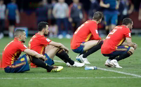 España, hundido tras el fallo de Aspas.