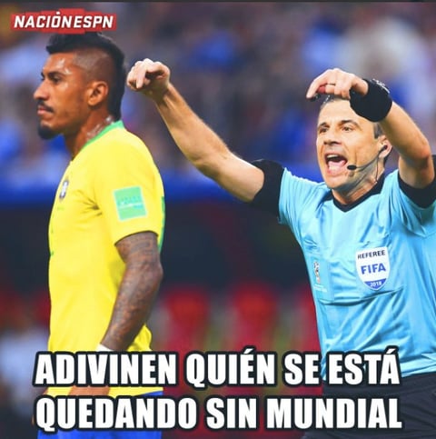 El árbitro del encuentro fue el serbio Milorad Mazic, quien tuvo una buena actuación, amonestó a los brasileños Fernandinho y Fagner, así como los belgas Toby Alderweireld y Thomas Meunier.