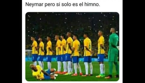 Las caídas de Neymar fueron protagonistas.