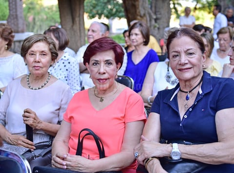 10072018 Josefina del Río, Tere Rojas y Minerva Assaf.
