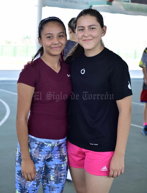 27072018 CAMPAMENTO DE VERANO.  Brenda Martell e Isabel Alanís.