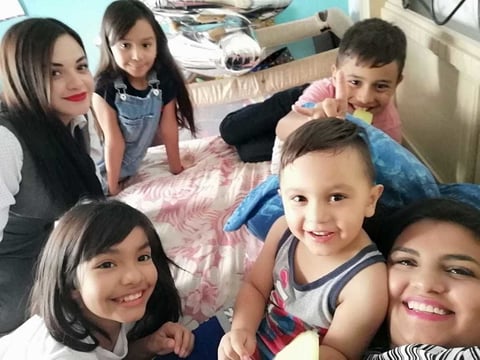 09082018 Andrea, Camila, Paquito, Ximena, Santi y Karen.