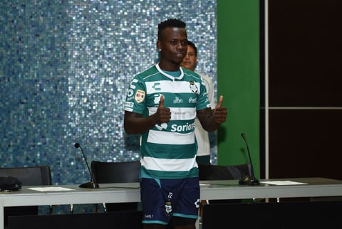 El colombiano se mostró contento de llegar al Santos.