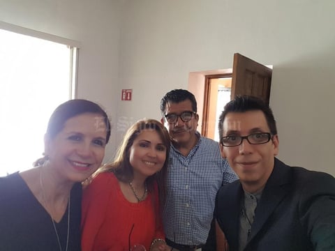 15082018 MUY CONTENTOS.  Caro Castelán, Cintya Rodríguez, Pedro Moreno y Pineda Damián.