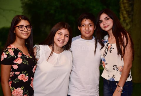 17082018 Fernanda de Anda, Paola Vázquez, Ale de Anda y Cecy Sifuentes.