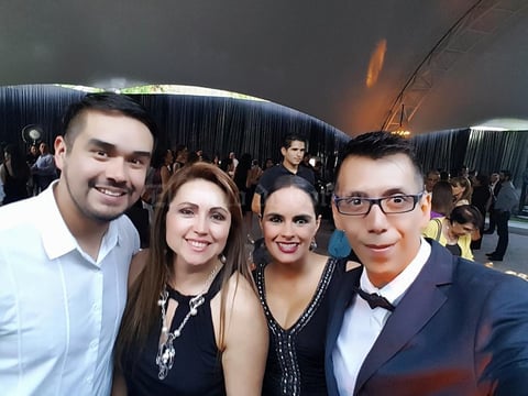 18082018 EN AMENA VELADA.  Juan Diego Hinojosa, Cintya Rodríguez, Norma Duarte y Pineda Damián.