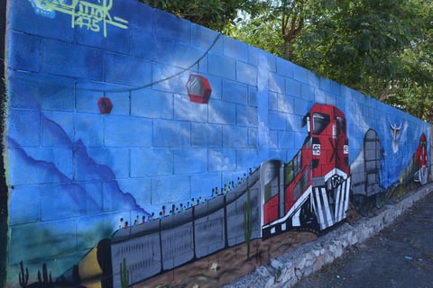 Nueva vista con grafiti para el Teleférico