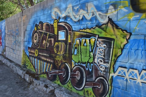 Nueva vista con grafiti para el Teleférico