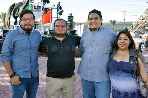 19082018 CONTENTOS.  Luis, Salomón, Marcial y Mónica.