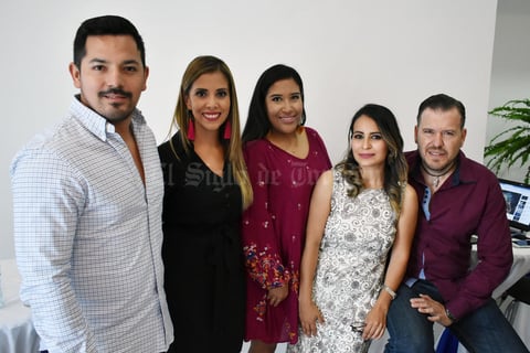 19082018 EN APERTURA.  Luis Carlos, Francis, Aracely, Karen y Raúl.