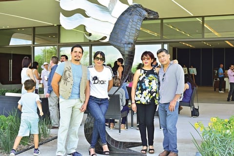 24082018 EXPO PICTóRICA.  José Luis Ponce, Elizabeth, Patricia y Javier.