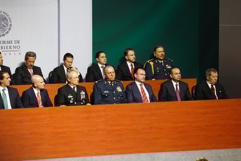 Peña Nieto estuvo acompañado de su Gabinete.
