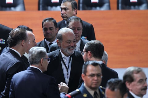 El empresario Carlos Slim estuvo presente.