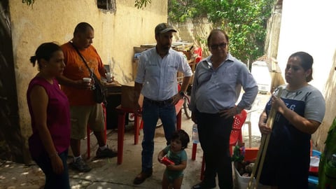 Autoridades estatales como Gerardo Berlanga Gotes, Inocencio Aguirre Willars y Roberto Bernal Gómez, secretarios de Infraestructura, Desarrollo Social y Salud, respectivamente, estuvieron en Piedras Negras.