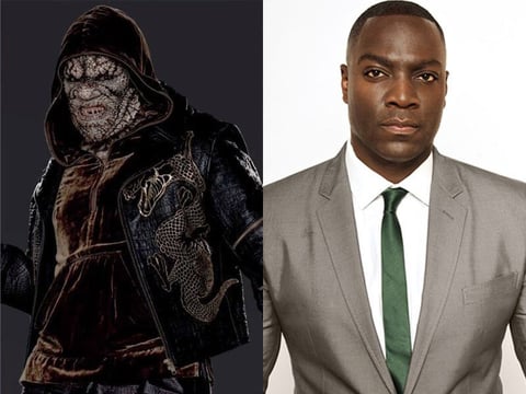 Adewale Akinnuoye-Agbaje en Suicide Squad

Tomó el papel de Killer Croc, que básicamente tiene apariencia de cocodrilo, en esta historia inspirada en los personajes de DC Comics. El actor ya había hecho películas de acción, como The Bourne Identity, G.I. Joe: The Rise of Cobra o Pompeya, pero ésta es otra cosa dado el origen y aspecto del personaje que interpreta.
