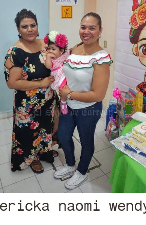 27092018 EN FESTEJO.  Erika, Naomi y Wendy.