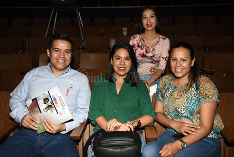 29092018 Juan Carlos Ramírez, Sara Muñoz, Sonia Garibaldi y Eva Gottfied.