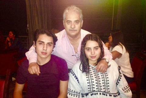 30092018 CELEBRAN EN FAMILIA.  Felipe García festejando el cumpleaños de sus nietos, Felipe y Ana Karen.