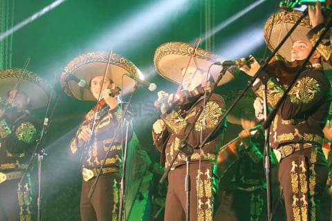 Clásicos de Alejandro Fernández y Luis Miguel, entre ellos 'Como quien pierde una estrella' y 'Sabes una cosa', sonaron en la velada.